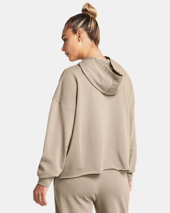 Women's UA Rival Terry Oversized Hoodie in Brown image number 1